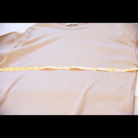 Zara Bell Sleeve Top with Ties in biscuit beige size M runs large as new - Picture 5 of 7